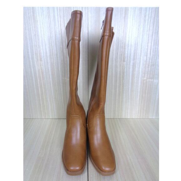 Style & Co Collette Tall Dress Boots Cognac Knee High Boot Womens Size 6 - Picture 2 of 7